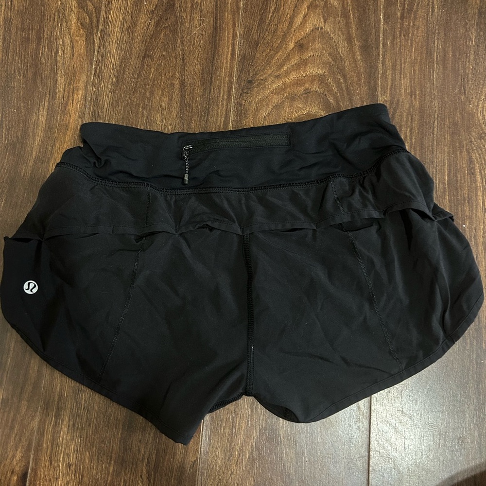 lululemon athletica Women's Black SpeedUp Shorts